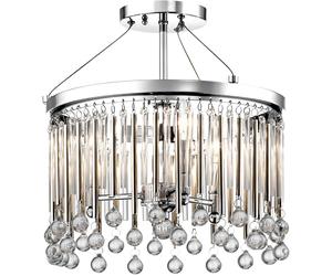 Elstead Lighting Piper lámpara de techo 3x60 W cromo KL-PIPER-SF-PC