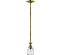 Elstead Lighting Plantation lámpara colgante 1x60 W latón HK-PLANTATION-MP-BB
