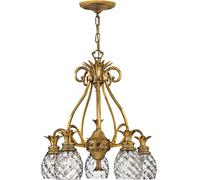 Elstead Lighting Plantation lámpara colgante 5x60 W latón HK-PLANTATION5-BB