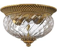 Elstead Lighting Plantation plafón 2x60 W latón HK-PLANTATION-FS-BB
