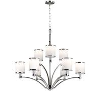 Elstead Lighting Prospect Park lámpara colgante x60 W cromo-níquel FE-PROSPECT-PARK9
