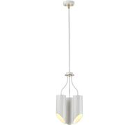 Elstead Lighting Quinto lámpara colgante 3x8 W blanco-latón QUINTO3-WAB