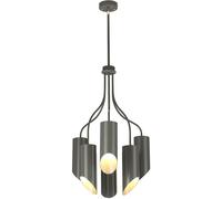 Elstead Lighting Quinto lámpara colgante 6x8 W gris/gris ceniza-níquel QUINTO6-GPN