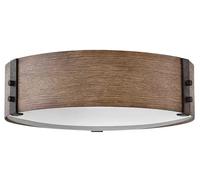 Elstead Lighting Sawyer plafón 3x40 W madera-hierro HK-SAWYER-F-M-SQ