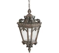 Elstead Lighting Tournai lámpara colgante para exterior 1x60 W gris-marrón KL-TOURNAI8-M