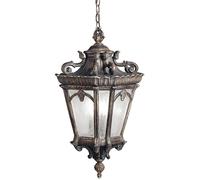 Elstead Lighting Tournai lámpara colgante para exterior 3x60 W gris-marrón KL-TOURNAI8-XL