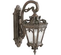 Elstead Lighting Tournai lámpara de pared para exteriores 2x60 W gris-marrón KL-TOURNAI2-L