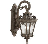 Elstead Lighting Tournai lámpara de pared para exteriores 3x60 W gris-marrón KL-TOURNAI2-XL