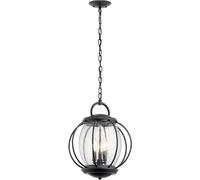 Elstead Lighting Vandalia lámpara colgante para exterior 3x60 W negro KL-VANDALIA8-L