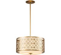 Elstead Lighting Ziggy lámpara colgante 2x60 W oro ZIGGY-2P-M-LG