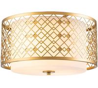 Elstead Lighting Ziggy plafón 2x60 W oro ZIGGY-F-M-LG