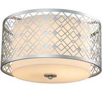 Elstead Lighting Ziggy plafón 2x60 W plata ZIGGY-F-M-LS