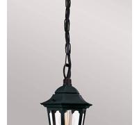 Elstead Parish Mini lámpara colgante con suspensión de cadena, altura 34,5 cm