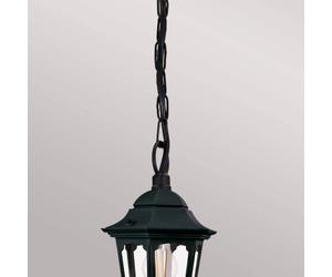 Elstead Parish Mini lámpara colgante con suspensión de cadena, altura 34,5 cm