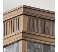 Elstead Plafón de exterior Holborn, angular bronce oscuro