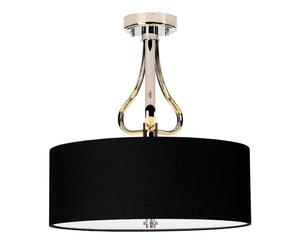 Elstead Plafón LED Falmouth negro/cromo