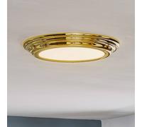Elstead Plafón LED Welland IP44, latón pulido