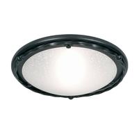 Elstead Plafón Pembroke, plano, armazón negro