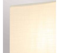 Elstead SWIRL Aplique de pared pequeño con pantalla de lino, acabado en lámina