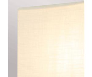 Elstead SWIRL Aplique de pared pequeño con pantalla de lino, acabado en lámina