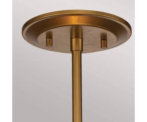 Elstead Ziggy Pequeña lámpara colgante Ø 25,4 cm, dorada