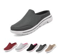 Elsvia Orthopedic Shoes for Men,Meaboots for Men's Comfort Breathable Arch Support Sports Sandals,Sandalias, gris, 45 EU
