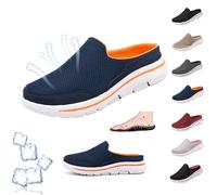 Elsvia Zapatos ortopédicos for hombres, sandalias deportivas cómodas y transpirables for hombre, zapatillas ortopédicas antideslizantes informales for exteriores, zapatos for caminar ( Color : Dark bl