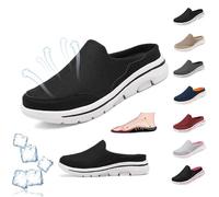 Elsvia Zapatos ortopédicos for Hombres, Sandalias Deportivas cómodas y Transpirables for Hombre, Zapatillas ortopédicas Antideslizantes Informales for Exteriores, Zapatos for Caminar (Color : Negro,