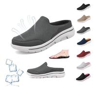Elsvia Zapatos ortopédicos for Hombres, Sandalias Deportivas cómodas y Transpirables for Hombre, Zapatillas ortopédicas Antideslizantes Informales for Exteriores, Zapatos for Caminar (Color : Dark gr
