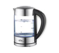 ELTA Hervidor de agua GWK-2200.4T, cristal, 1,7 L, 2200 W, control de temperatura