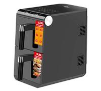 Elta XXL Airfryer 11 litros Dual Zone - Freidora de aire caliente doble con 2 cestas y 2 niveles, digital, sin aceite