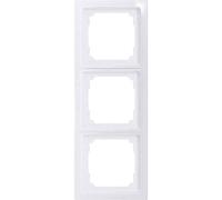 Eltako 30055828 - Marco triple (brillante), color blanco
