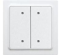 Eltako Pulsador de bus en E-Design55, blanco puro brillante B4T55E-wg