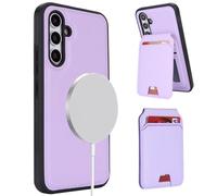 ELTEKER Funda para Samsung Galaxy A54 Funda con Tarjetero Magnético Tarjetero Tarjetero, Funda Plegable Cuero Funda Protectora - Lila