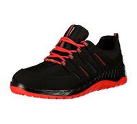 Elten 729561 S3 Maddox Black-Red Low ESD Low Zapato, Negro/Rojo, Talla 46