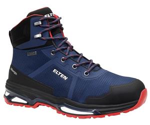 ELTEN BENTE XXE GTX Azul Mid ESD S3, Zapatos de Seguridad para Hombre, Ligero, Puntera de Acero, Material Superior: Textil, Forro Interior: Gore-Tex, Talla 42