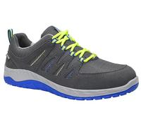 ELTEN Maddox Gris-Azul Low ESD S1PS, Zapatos de Seguridad para Hombre, Ligero, Puntera de Acero, Material Superior: Textil, Forro Interior: Textil (Transpirable), Talla 42