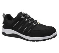 ELTEN Maddox Negro-Gris Low ESD S3S, Zapatos de Seguridad para Hombre, Ligero, Puntera de Acero, Material Superior: Textil, Forro Interior: Textil (Transpirable), Talla 45