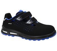 ELTEN Zapatillas de Seguridad Impulse XXT Blue Easy ESD S1, para Hombre y Mujer, Textil, Puntera de plástico (más Ligero Que la Puntera de Acero), Ligeras, Deportivas, Talla 37, Color Negro y Azul