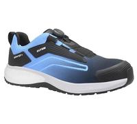 ELTEN Zapatos de Seguridad Tornado XXSW Boa Black-Blue Low ESD S1PS para Hombre y Mujer, Puntera de Carbono, Ligeros, Transpirables, Azul, 48 EU