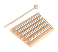 elthmpr Energy - Varilla sonora con 5 varillas de sonido, carillón de viento de percusión de madera y aluminio con mazo - Instrumento de percusión para la escuela educación musical temprana, yoga