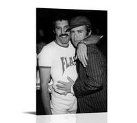 Elton John And Freddie MercuryWall Art - Póster decorativo moderno y minimalista, impermeable, fácil de mantener, para sala de estar, dormitorio, fondo de pared para mejorar el estilo, 60 x 90 cm
