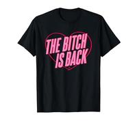 Elton John - Corazón Oficial de The Bitch Is Back Camiseta, Hombre, Negro, L