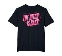 Elton John - Corazón Oficial de The Bitch Is Back Camiseta, Hombre Tallas Grandes, Negro, 2X Alto