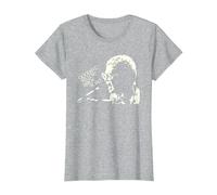 Elton John - Cubierta Oficial de ladrillo Amarillo Camiseta, Mujer, Gris Jaspeado, S