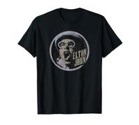 Elton John Vintage Circle by Rock Off Camiseta