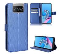 Elubugod Funda para ASUS Zenfone 7 Pro Carcasa Case Funda,Funda de Cuero PU Funda para ASUS Zenfone 8 Flip ZS671KS ASUS_I002DD ZS672KS I004D Funda Carcasa Case Funda Blue