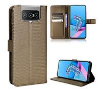 Elubugod Funda para ASUS Zenfone 7 Pro Carcasa Case Funda,Funda de Cuero PU Funda para ASUS Zenfone 8 Flip ZS671KS ASUS_I002DD ZS672KS I004D Funda Carcasa Case Funda Brown