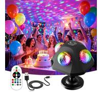 EluDizko Estas bolas de luz de discoteca están hechas de material ABS resistente a altas temperaturas que proporcionan una iluminación duradera y son ideales para crear ambiente y ambiente.
