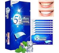 Elunara Tiras blanqueadoras de dientes, tiras blancas 5D, tiras de limpieza de dientes Elunara, tiras blanqueadoras de dientes, tiras blanqueadoras de disolución de diamante, sin sensibilidad, fáciles
